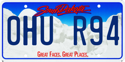 SD license plate 0HUR94