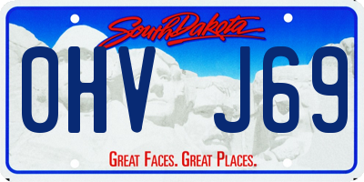 SD license plate 0HVJ69