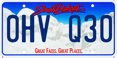 SD license plate 0HVQ30