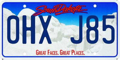 SD license plate 0HXJ85