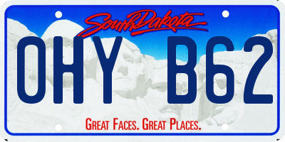 SD license plate 0HYB62
