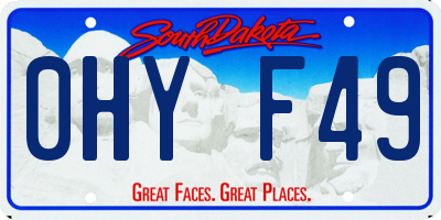 SD license plate 0HYF49