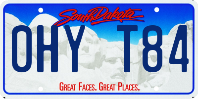 SD license plate 0HYT84