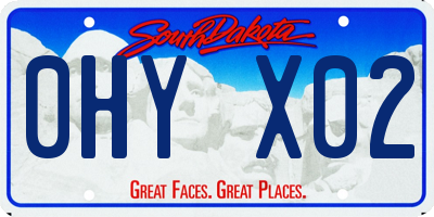 SD license plate 0HYX02