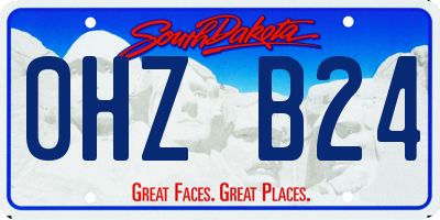SD license plate 0HZB24