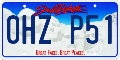 SD license plate 0HZP51