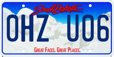 SD license plate 0HZU06