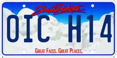 SD license plate 0ICH14