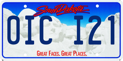 SD license plate 0ICI21
