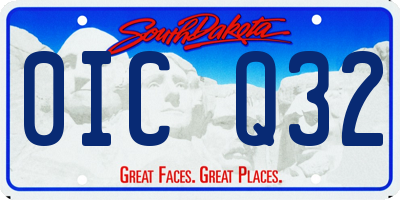 SD license plate 0ICQ32