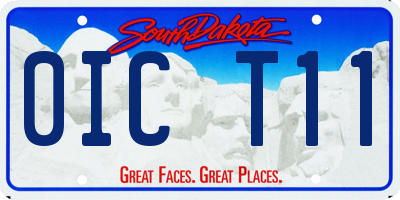 SD license plate 0ICT11