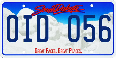SD license plate 0IDO56