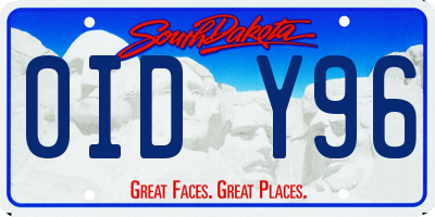 SD license plate 0IDY96