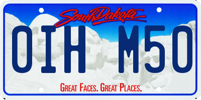 SD license plate 0IHM50