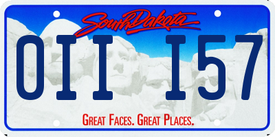SD license plate 0III57