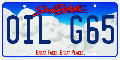 SD license plate 0ILG65