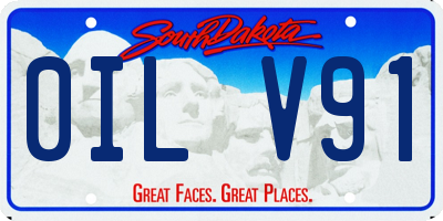 SD license plate 0ILV91
