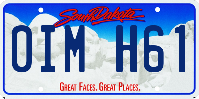 SD license plate 0IMH61