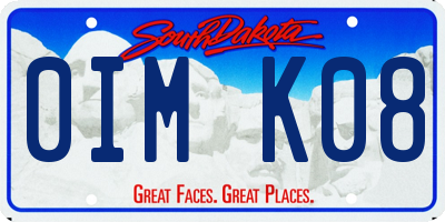 SD license plate 0IMK08