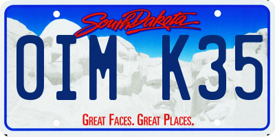 SD license plate 0IMK35