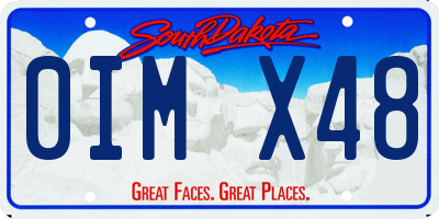 SD license plate 0IMX48