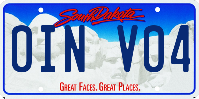 SD license plate 0INV04