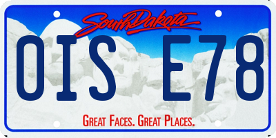 SD license plate 0ISE78