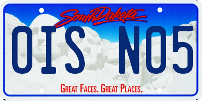 SD license plate 0ISN05