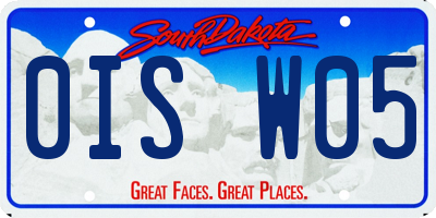 SD license plate 0ISW05