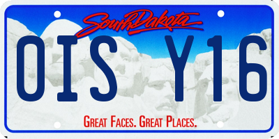SD license plate 0ISY16