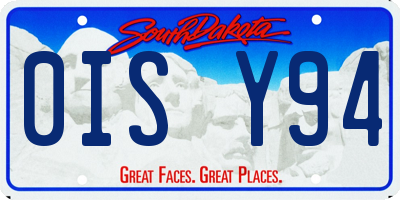 SD license plate 0ISY94
