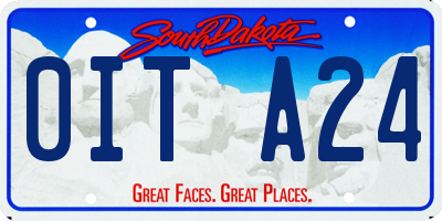 SD license plate 0ITA24