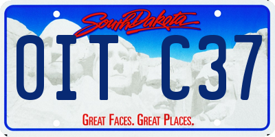 SD license plate 0ITC37