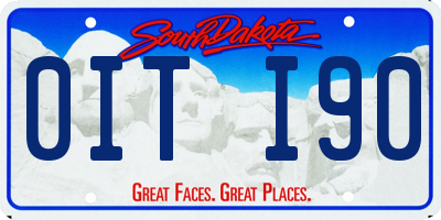 SD license plate 0ITI90