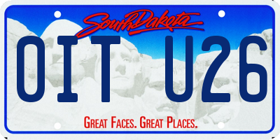 SD license plate 0ITU26