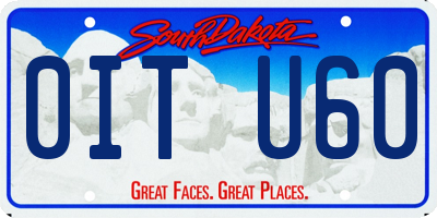 SD license plate 0ITU60