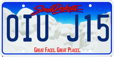 SD license plate 0IUJ15