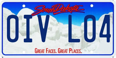 SD license plate 0IVL04