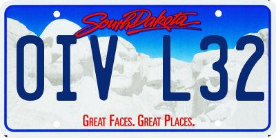 SD license plate 0IVL32