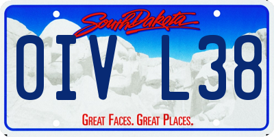 SD license plate 0IVL38