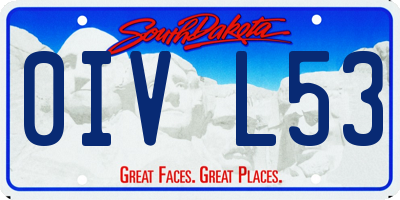 SD license plate 0IVL53