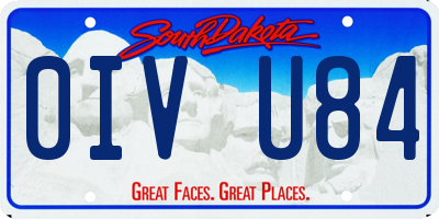 SD license plate 0IVU84