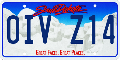 SD license plate 0IVZ14
