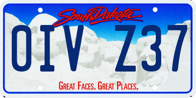SD license plate 0IVZ37