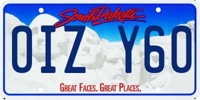 SD license plate 0IZY60