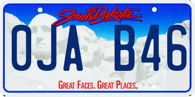 SD license plate 0JAB46