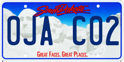 SD license plate 0JAC02