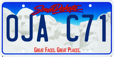 SD license plate 0JAC71