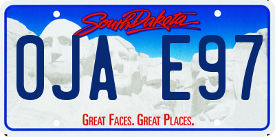 SD license plate 0JAE97