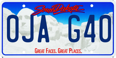 SD license plate 0JAG40
